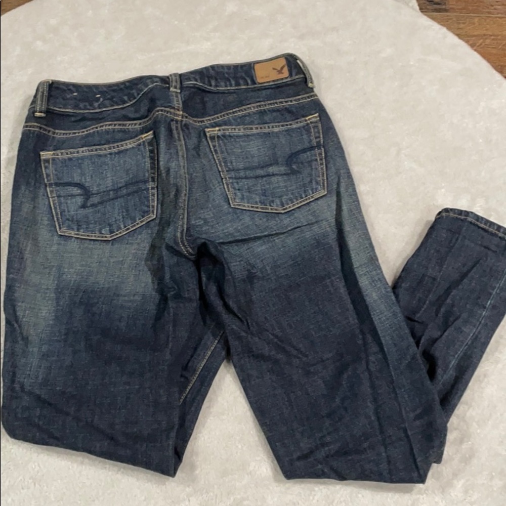 🌟 AE Dark Denim Boyfriend Jeans - Picture 2 of 3